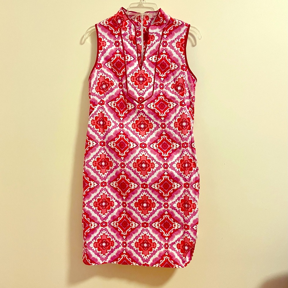 Colorful Cute Red/Pink/White Spring Dress